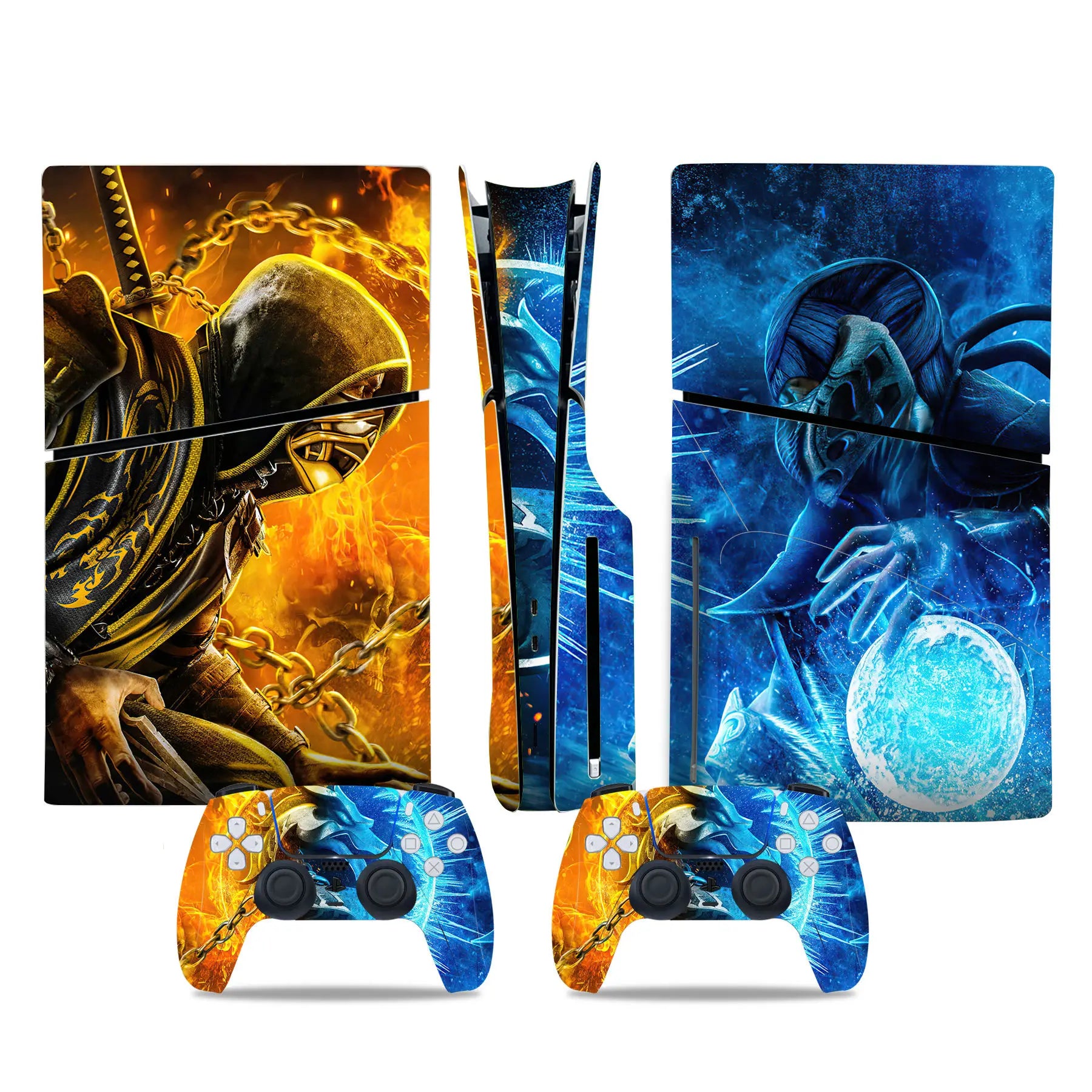 Decal Sticker for PS5 Slim Disc Skin Wrap for PS5 Slim Disc Full Protective Cover Console Skin for PS5 Slim