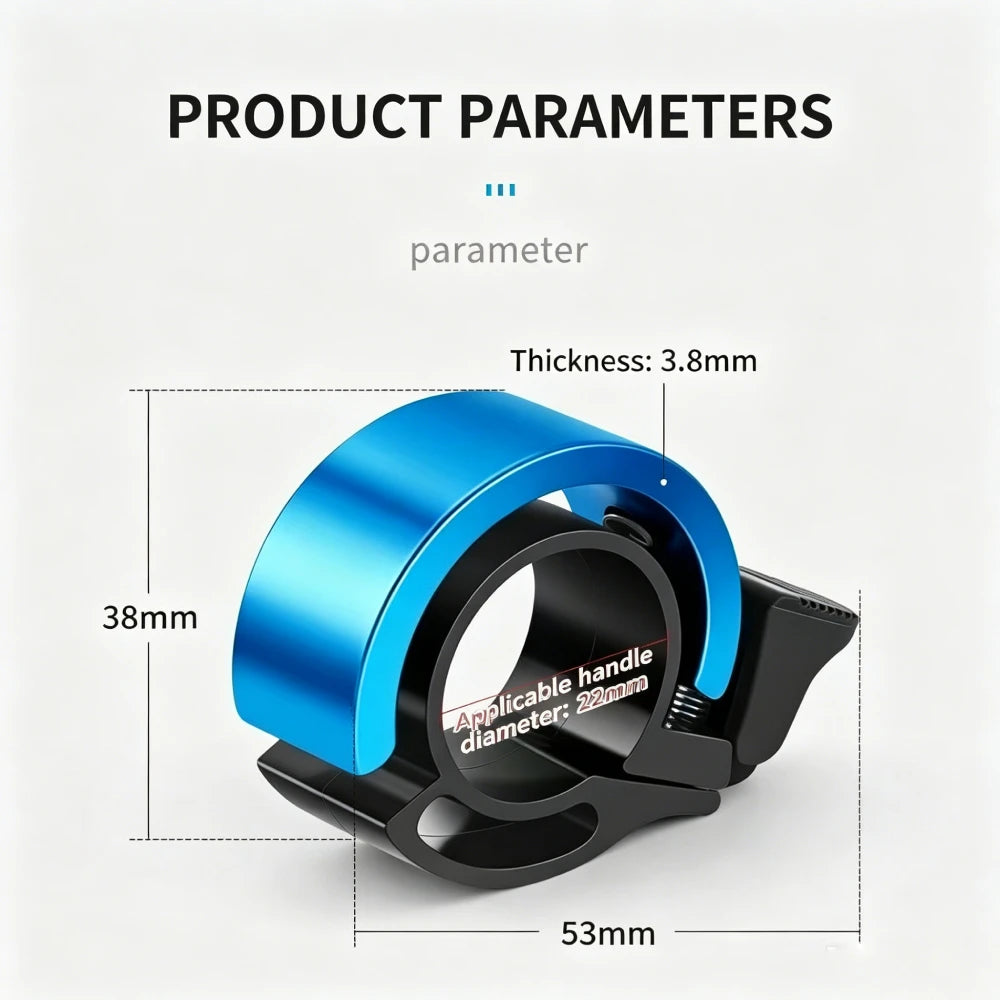 1PCS Bicycle Bell MTB Bicycle Horn Alloy Bike Ring Sound Beep Timbre Alarm Bicycle Handlebar Bell Cycling Accessories