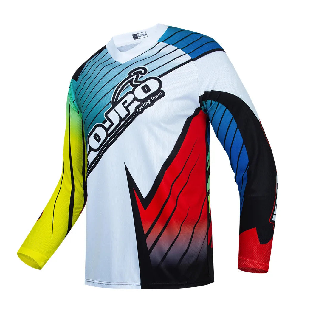 Black Dirt Bike Jersey Kids Motocross Jersey Youth Off Road Motorcycle Shirt Boys DH BMX mtb Jersey Long Sleeve Cycling Jersey