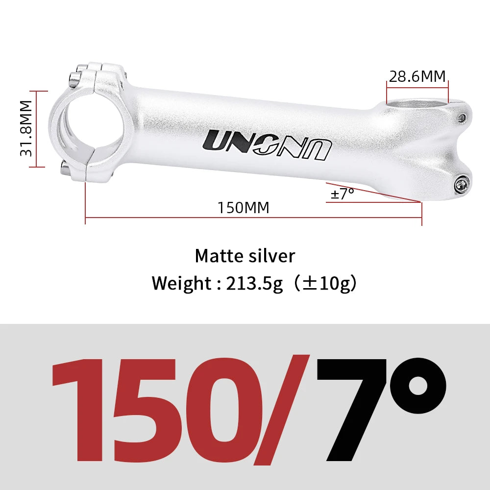 Kalloy UNO Stem 7/17 Long Bicycle Handlebar Stem 31.8mm Mtb Bike Table 140/150mm Road Power Steering Wheel Extension For Bicycl