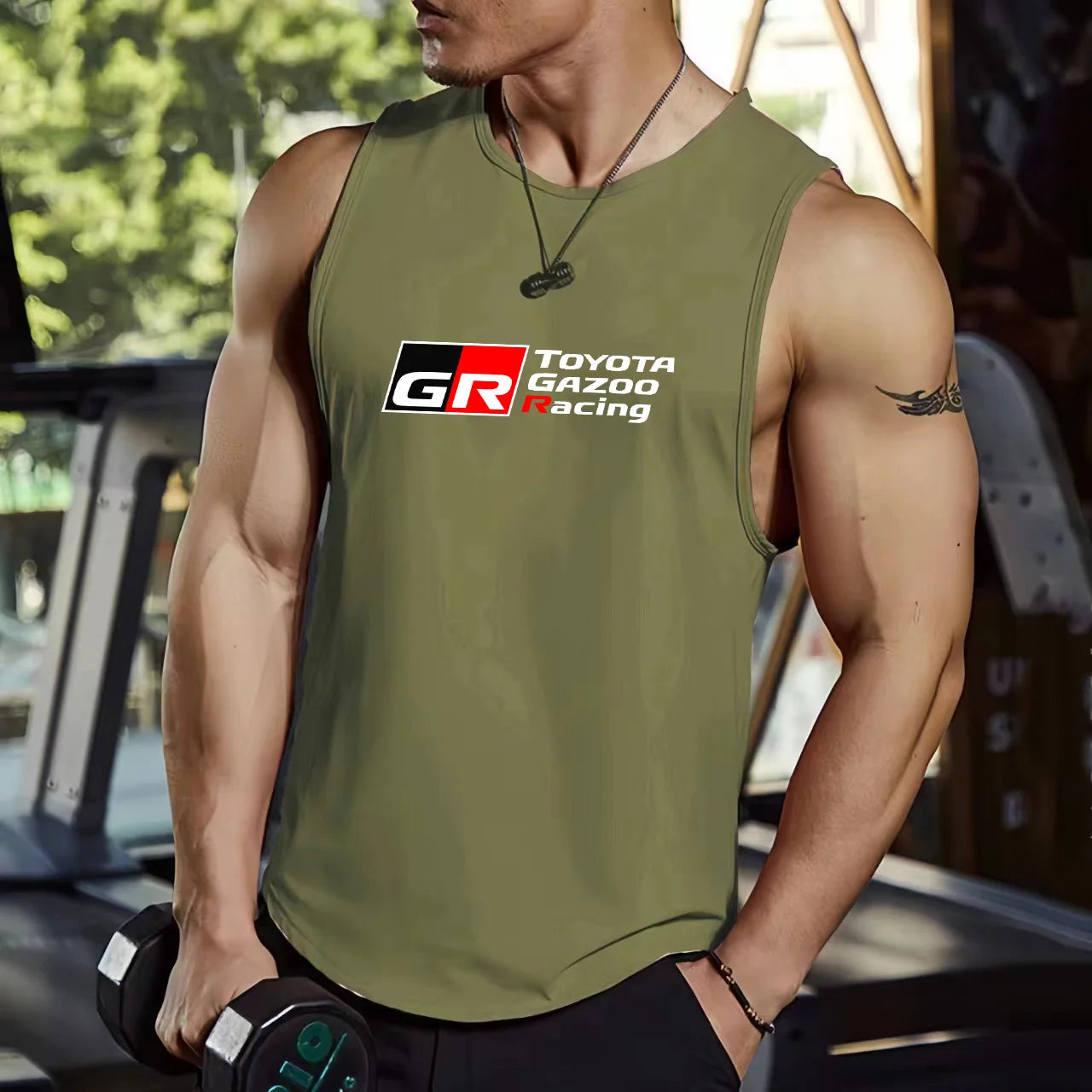 2026 Toyota Racing Men's Sleeveless Tank Top T-shirt Fast Drying Comfortable Summer Gym T-Shirt for Active Wear