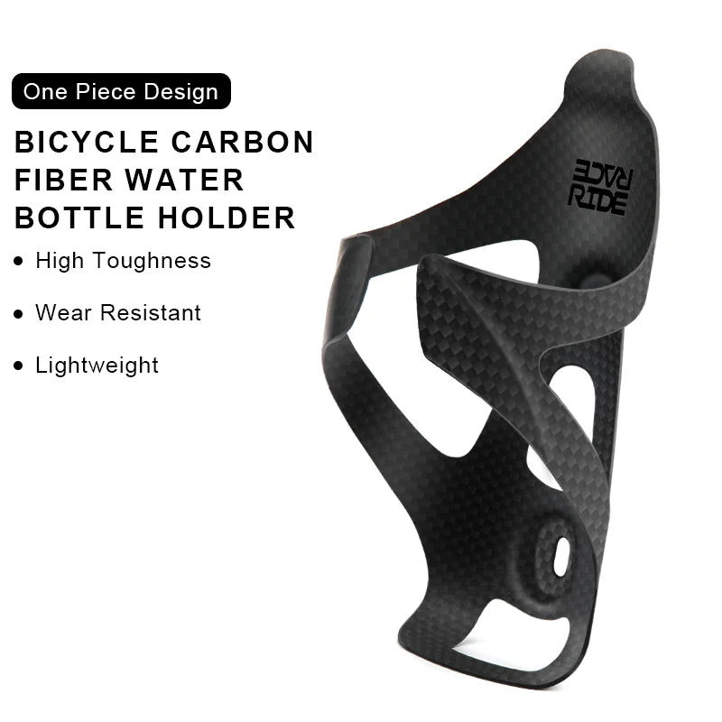 RIDERACE Bicycle Bottle Holder 3K Full Carbon Fiber Super Light For Road Cycling Mountain Bike Water Bottles Cage Holder Matte