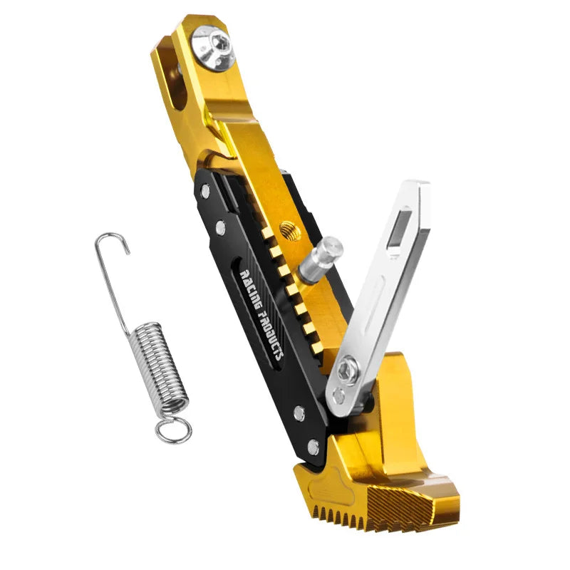 Universal Motorcycle CNC Kickstand Side Support Kick Bracket Foot Stand Adjustable Side Tripod Alloy Motorbike Parking Kickstand