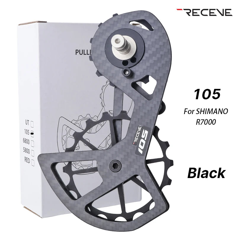 RECEVE Bicycle Derailleur Groupset Road Bike Rear Derailleur Pulley Ceramic Jockey Wheel Carbon Cycling R5800 R6800 R7000 R8000