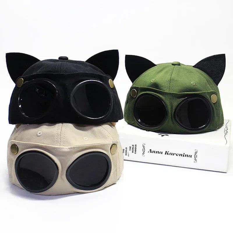 Aviator Hat Korean Adult/Child Version Personality Glasses Cap Sunglasses Sunshade Spring Summer Versatile Tide Baseball Cap