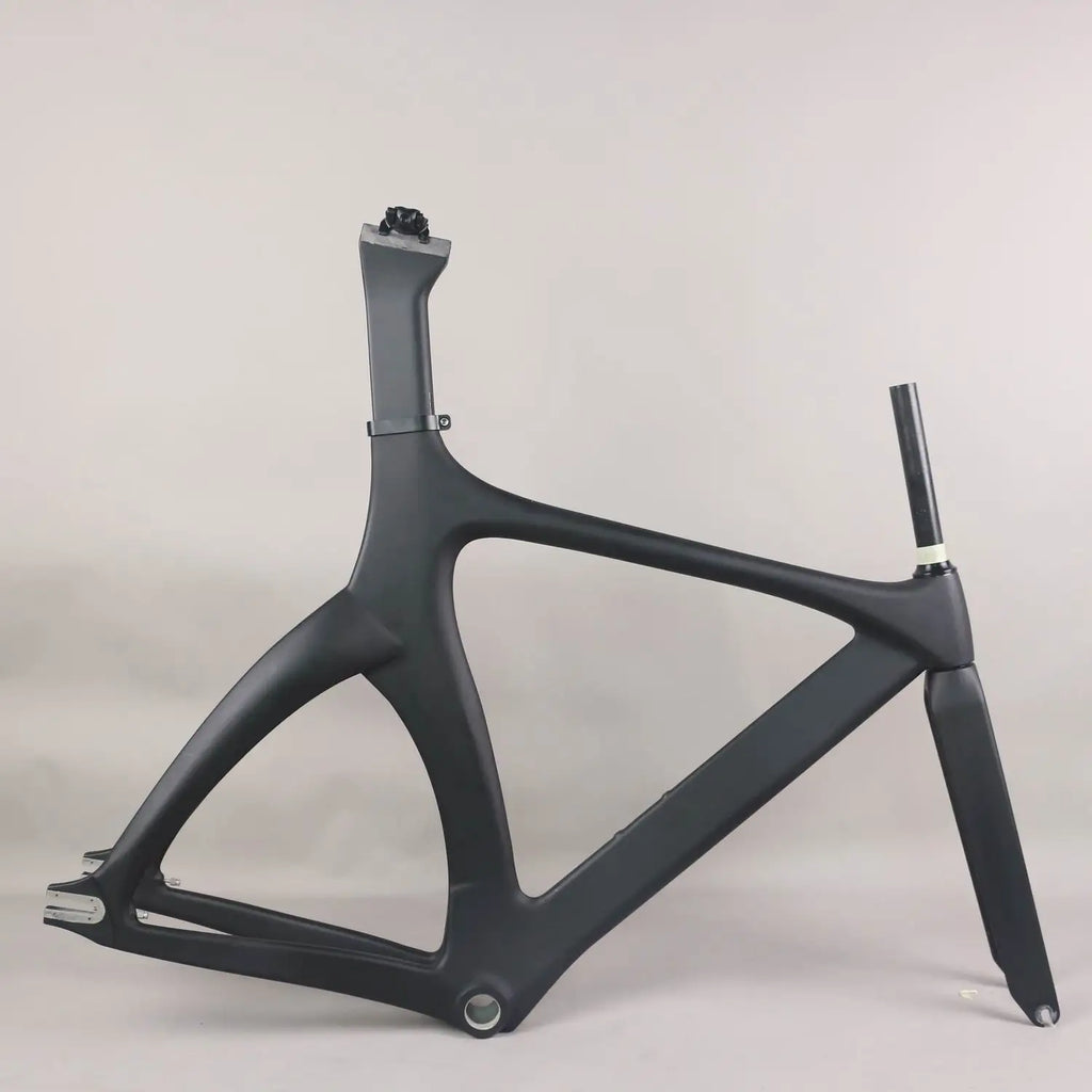 new full carbon fixed gear frame road frames fixed gravel  frameset with fork seat post  carbon bicycle frame