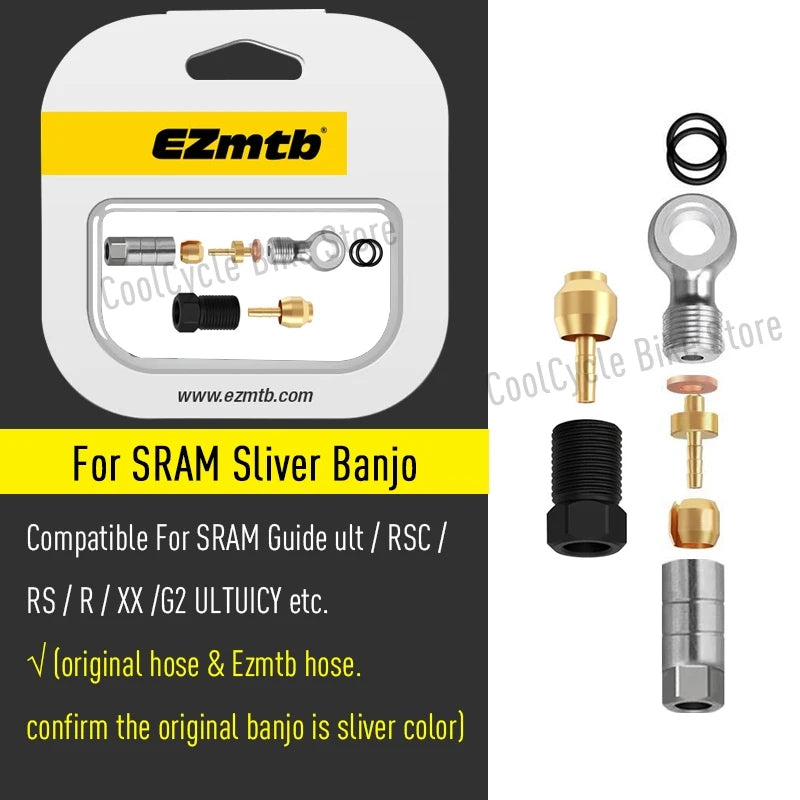 EZMTB Bike Hydraulic Brake Hose 4 Layer kevlar K20 K28 5-Layer Stainless Steel Cable for Shimano Magura Sram Avid Hope Adapters
