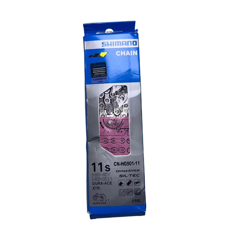 Shimano HG901-11 Speed Bike Chain Quick-Link DURA-ACE XTR Road MTB Racing Cycling Drivetrain Parts Bicycle Chain 11 Speed Chain