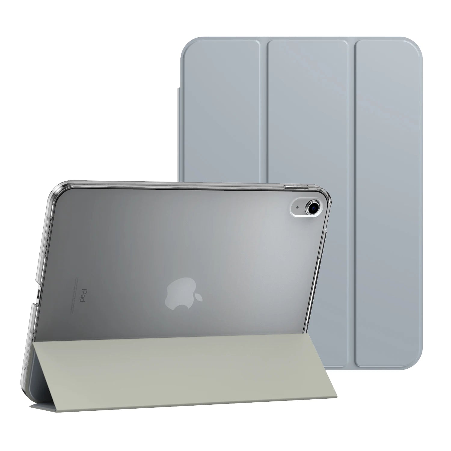 For iPad(A16) 11th Generation 2025, iPad 10th Gen Case 10.9inch 2022,Back Shell Smart Cover, Support Touch ID, Auto Wake/Sleep
