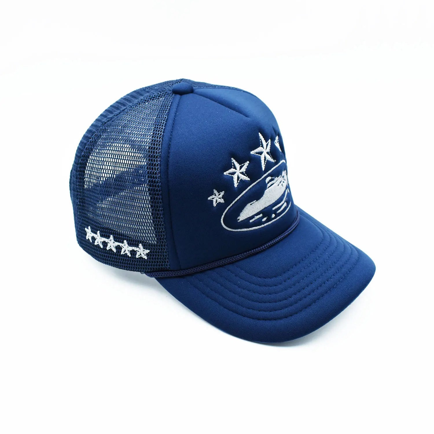 2026 Summer New Fashion 5 Stars Island Embroidery Baseball Cap for Men and Women Breathable Mesh Cap Adjustable