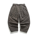 2024 Winter Thickened Cotton Padded Pants Men Casual Warm Trousers Ankle Length Pants Sportwear Solid Drawstring Sweatpants Man