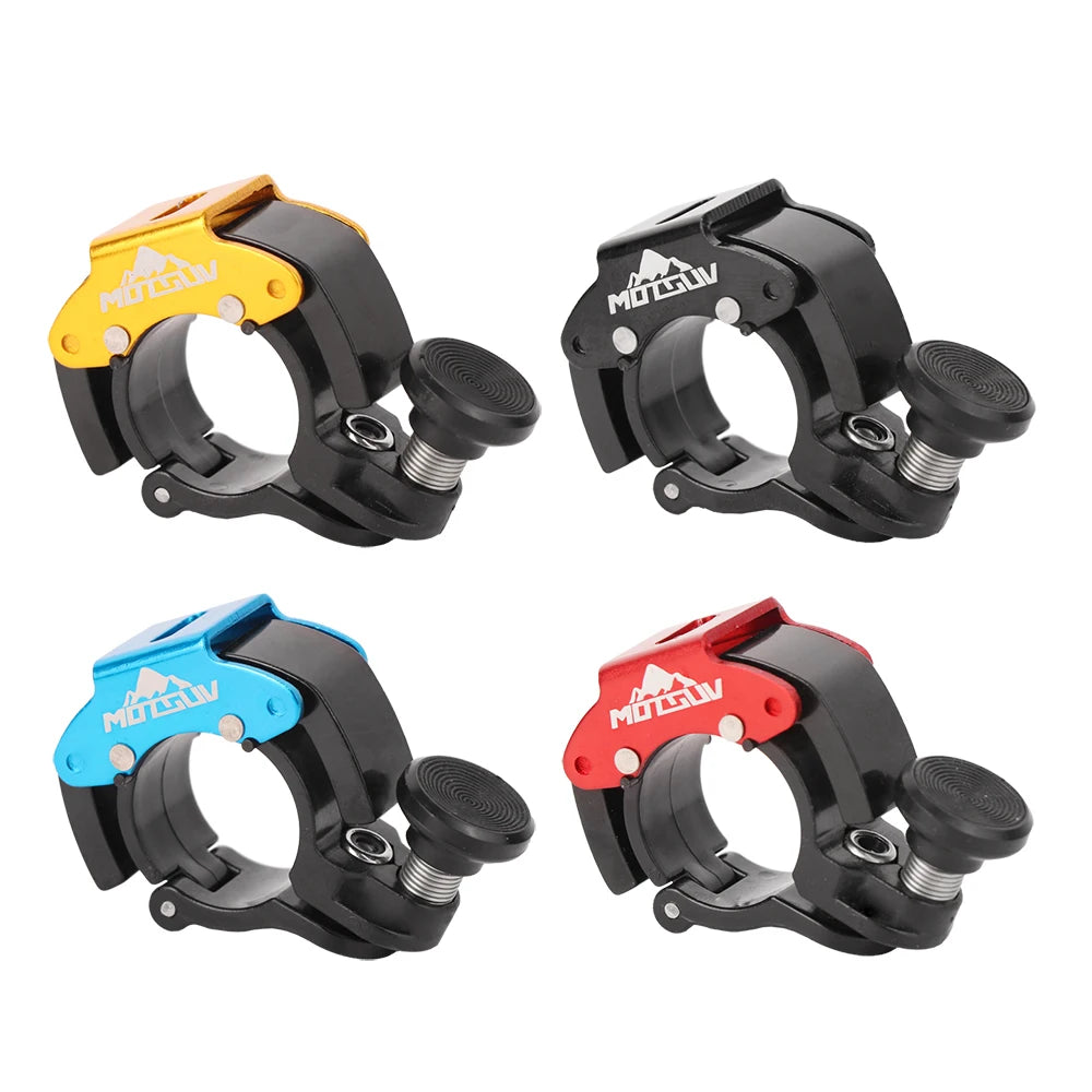 MOTSUV Blue/Red/black/Yellow Bicycle Mini Bell Ring Aluminum Alloy Safety Warning Alarm Loud Sound Handlebar for MTB Bike Horn