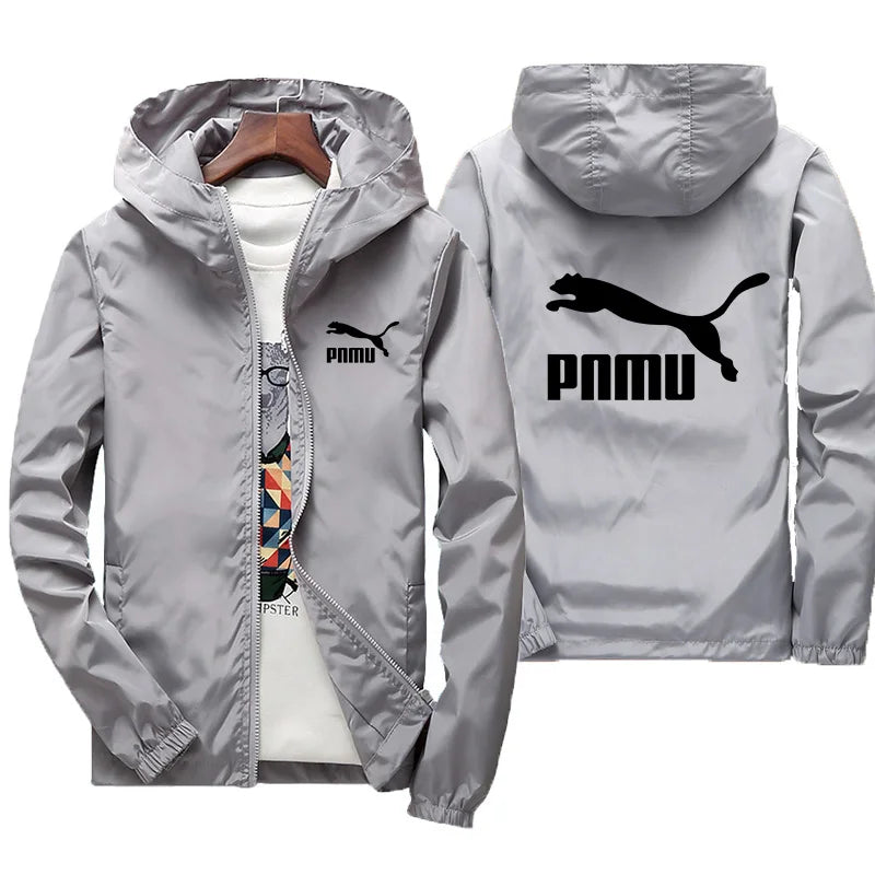 2026 New Men's Spring Autumn Windproof Sunscreen Coat Hooded Long Sleeve Thin Jacket Outdoor Fashion Trend Daily Outerwear