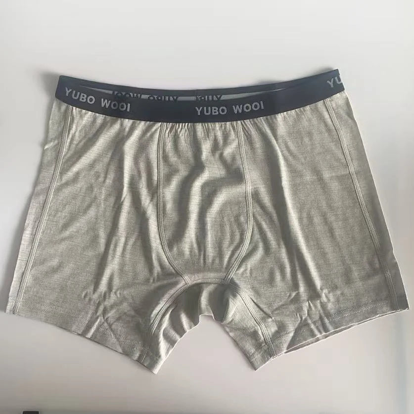 Merino Wool Boxer Briefs Men Merino Wool Underwear Base Layer Merino Boxer Brief Underpants Soft Moisture Breathable Comfy