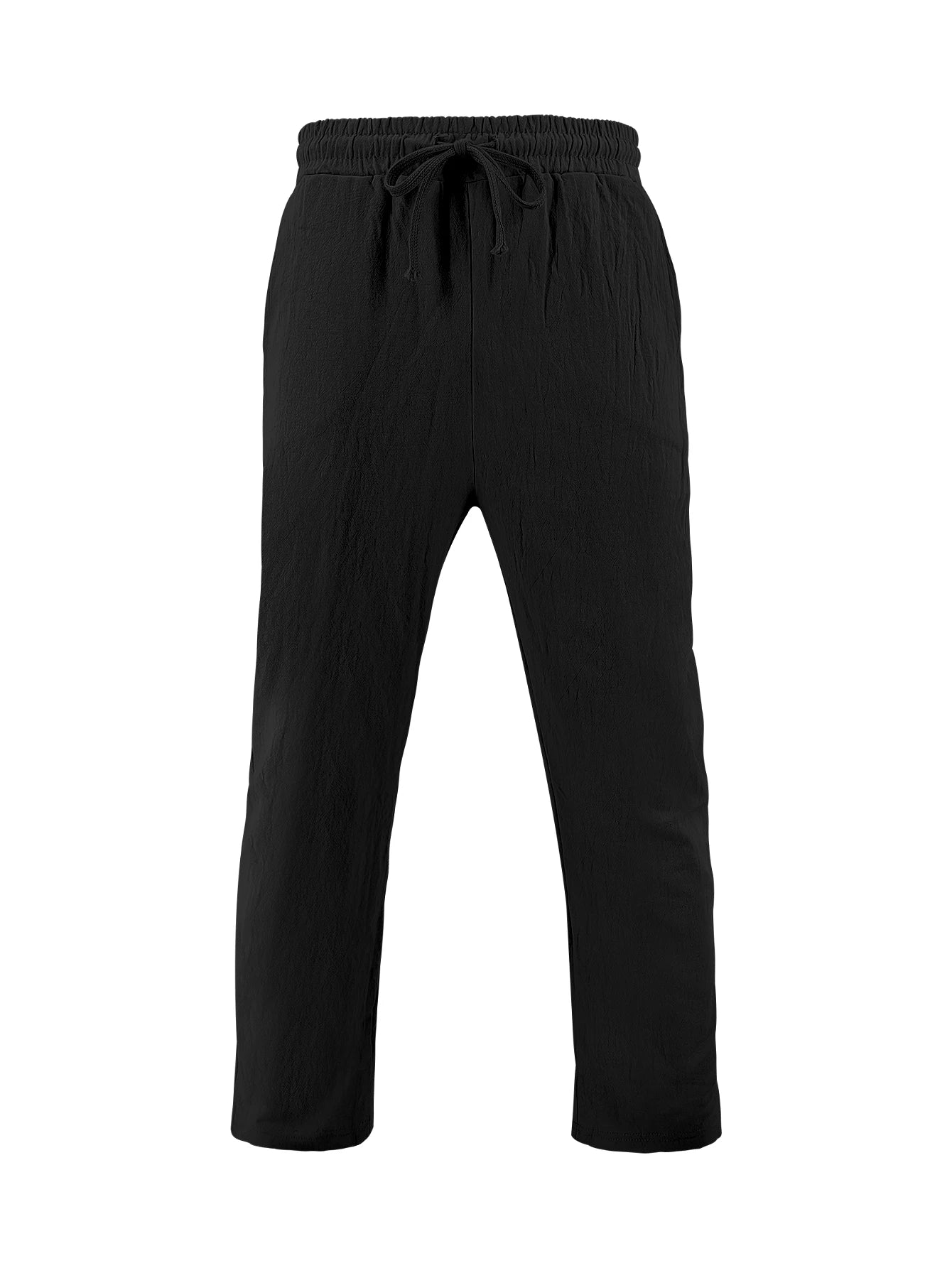 2025 New Arrival Men's Casual Tracksuit Linen Shirt and Pants Set Breathable Summer Outfits for Beach and Daily Wear