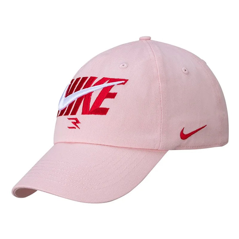 Nike 3Brand logo printed sports casual fashion trend cotton polyester fiber baseball cap for both men and women-N32543010GS-004