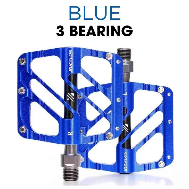 AEYINO Bicycle Pedals MTB Bike Pedal Foot Plat Nylon Anti-slip 9''16 Standard Pedals Widen Classic Pedal Reflector Bicycle Parts