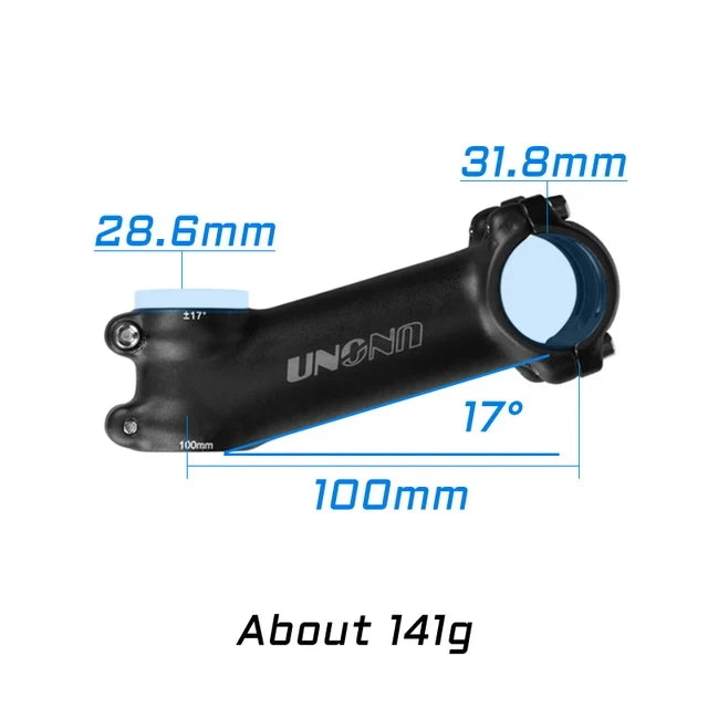 UNO MTB Bike Stem -7 17 35 Degree Ultralight Aluminum Alloy 31.8mm 60 70 80 90 100 110 120 130mm Road Bicycle Stem King Alloy
