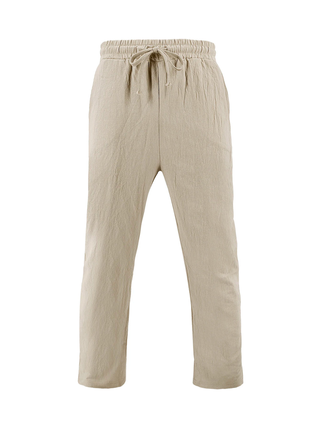 2025 New Arrival Men's Casual Tracksuit Linen Shirt and Pants Set Breathable Summer Outfits for Beach and Daily Wear