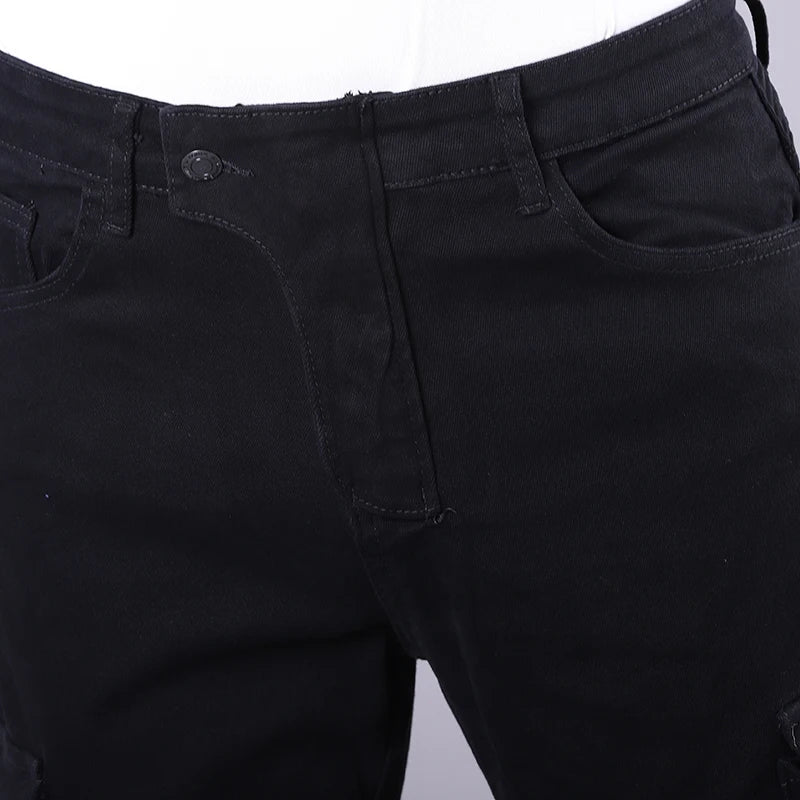 New Motorcycle Riding Pants Outdoor Men Women Leisure Elastic Moto Jeans Motorbike Trousers With Knee Hip Pads Protective Gear