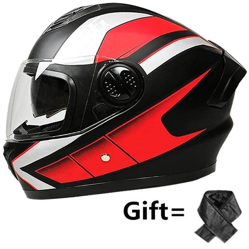 Motorcycle Helmet Casco Moto Motorbike Double Lenses Full Face Helmet Motorcycling Racing Helmet Casco Moto Casque