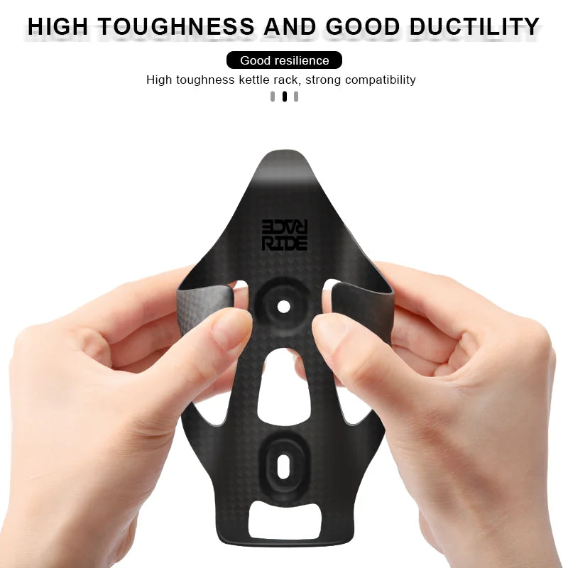 RIDERACE Bicycle Bottle Holder 3K Full Carbon Fiber Super Light For Road Cycling Mountain Bike Water Bottles Cage Holder Matte