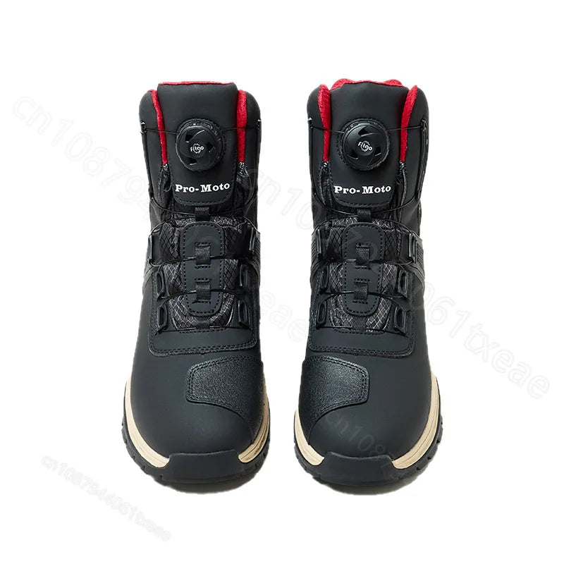 Anti-fall Rider Road Racing Casual Boot Gear Shift Rubber Sole Bike Racing Men's Shoes Motorcycle Boot Waterproof Breathable