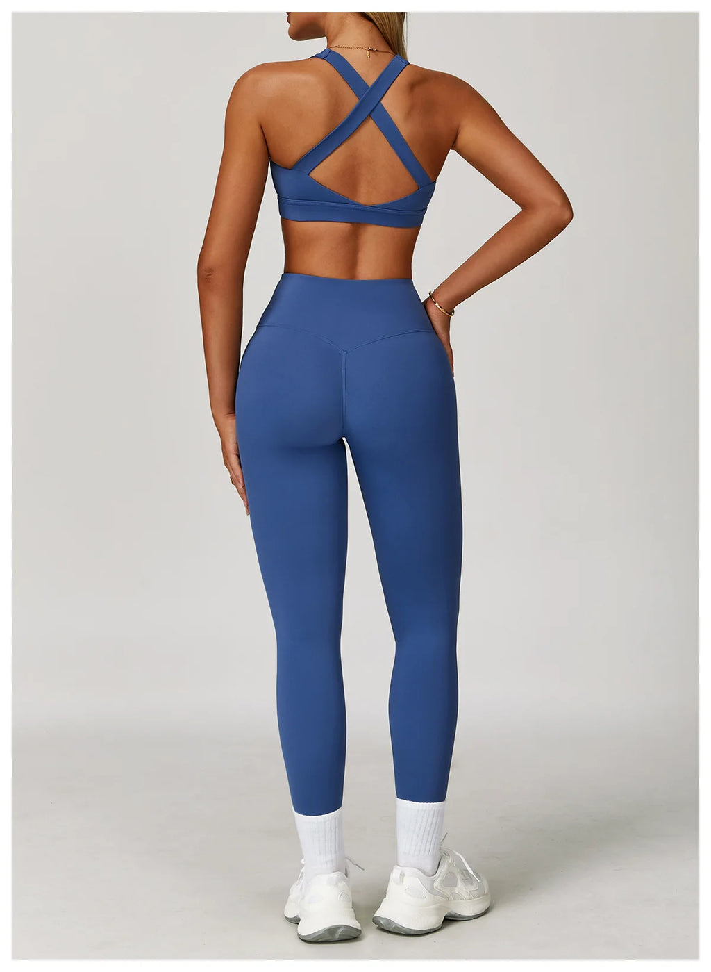 Women's Tracksuit 2PCS Fitness Suit Yoga Sets Sportswear Workout Sports Bra High Waist Leggings Gym Clothing Push Up Sports Suit
