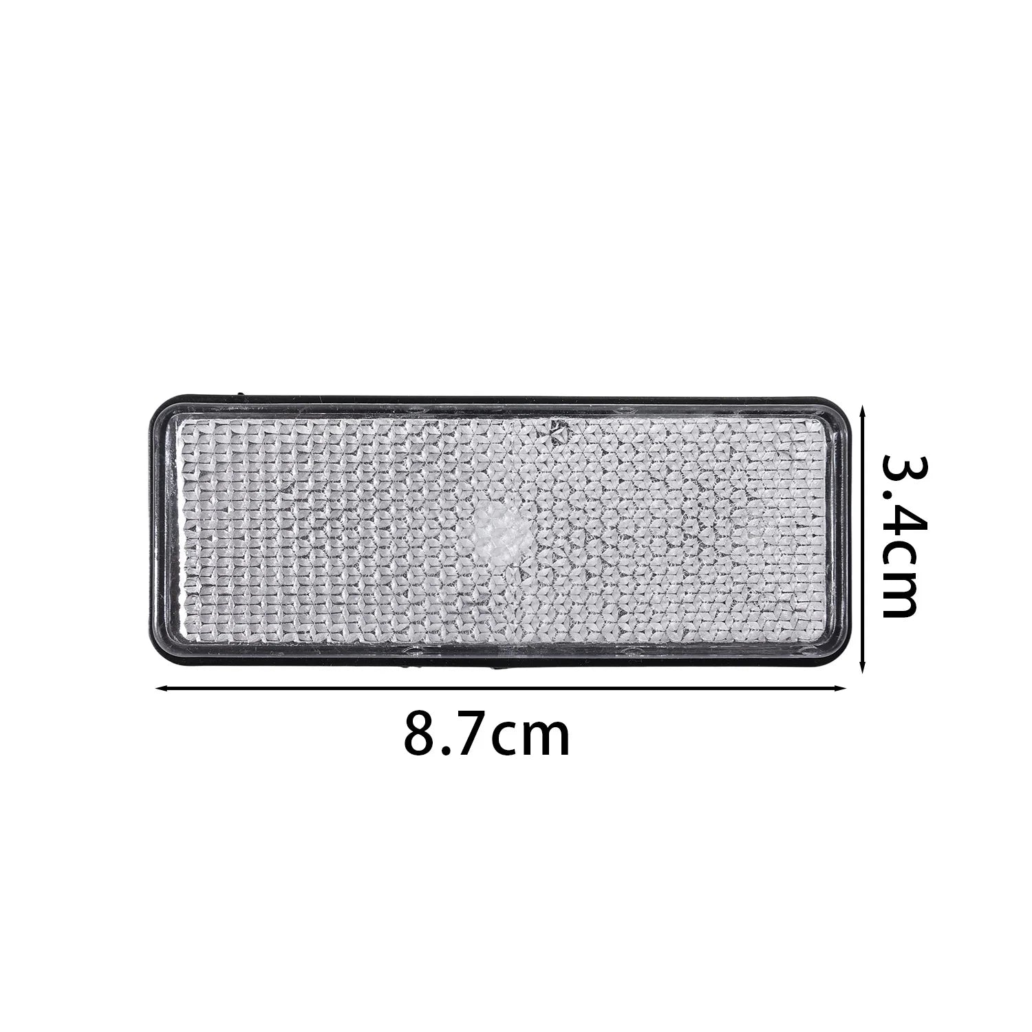Universal Rectangular Safety Reflectors Warning Plates for Motorcycle Bike E-Scooter Helmet Night Riding Safety Reflector