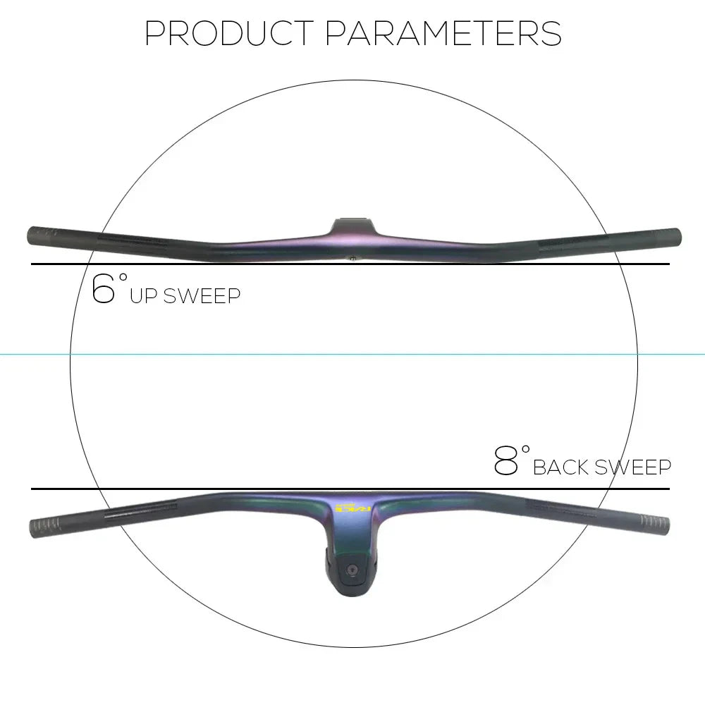 RACE -20 Degrees MTB Handlebar Chameleon Color   FRASER IC SL WC For Sparks Frame Full Carbon Fibre Integrated Cockpit
