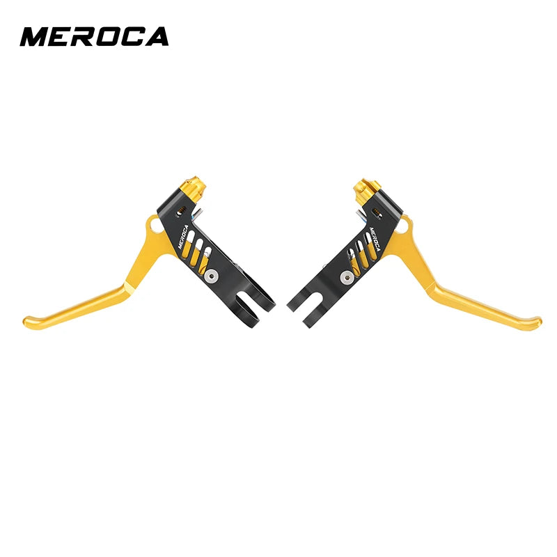MEROCA 1Pair Bicycle Brake Lever Ultra-light Aluminum Alloy For 22.2mm Handlebar Folding Bicycle Brake Lever