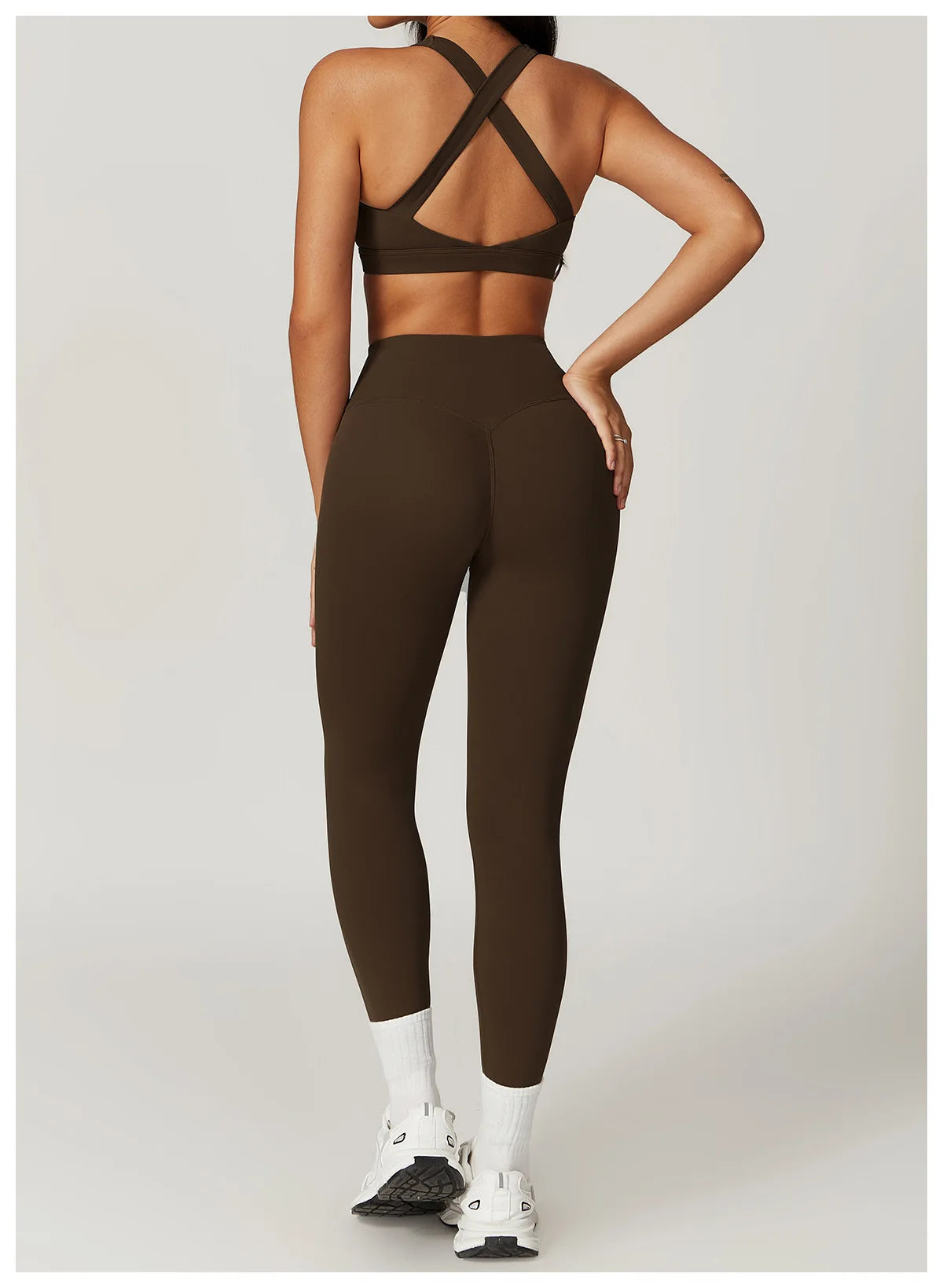 Women's Tracksuit 2PCS Fitness Suit Yoga Sets Sportswear Workout Sports Bra High Waist Leggings Gym Clothing Push Up Sports Suit