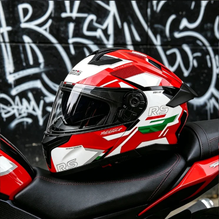 New Flip Up Motorcycle Helmet Dual Lens Sun Visor DOT Certified Bluetooth Compatible Unisex Adult Motorbike Full Face Helmet