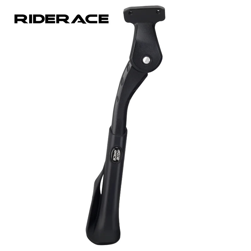 RIDERACE Bicycle Kickstand Adjustable Aluminum 24-29 Inch Mountain Bike Stay Side Rear Parking Rack Road Cycling Side Footrest