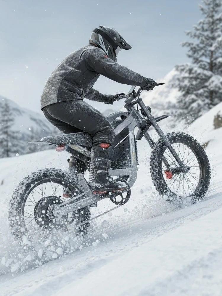 Tc Professional 6000W Electric Off-Road Motorcycle, 120km Long Range, with Rugged Hydraulic Brakes