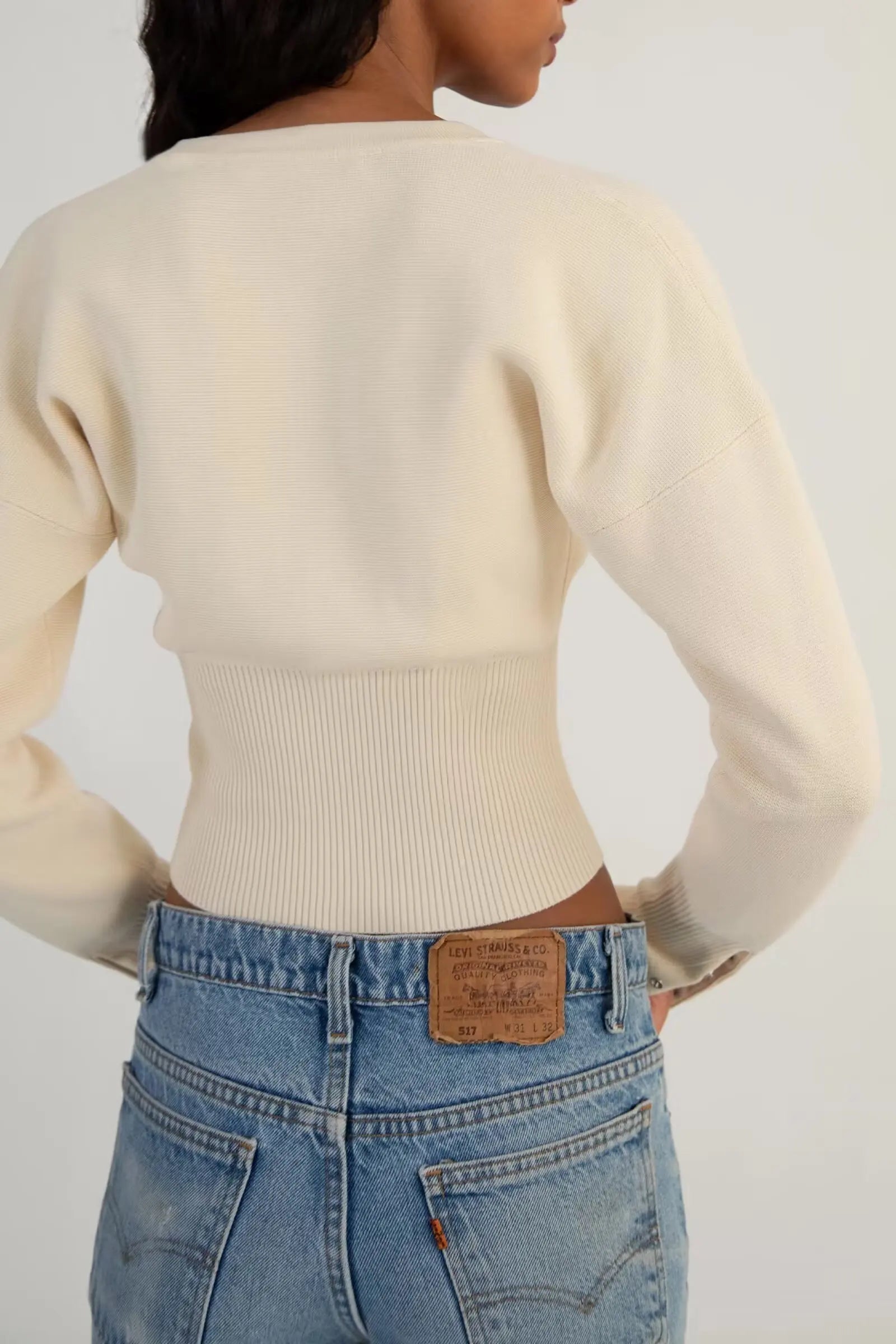 Women's Knitted Fitted Cardigan Elegant Long Sleeve Tops Sweater Knitwears Top Female Clothing 2025 Fall Black Brown White Blue