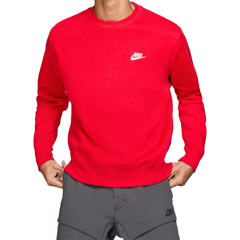 Nike Official Authentic Men's Fleece Knit Round Neck Sweatshirt Pullover BV2663-657
