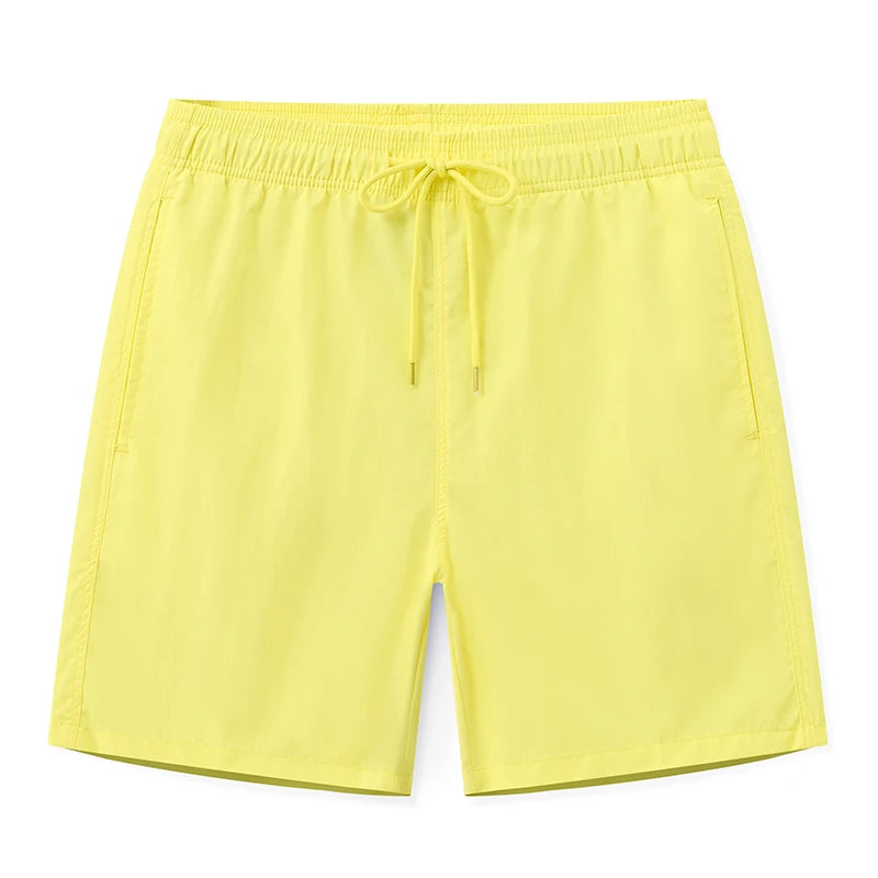 Datifer Brand Summer Men Shorts Fashion Nylon Solid Mesh Liner Traje De Baño Drawstring For Swimsuits Male Surf Sports Shorts