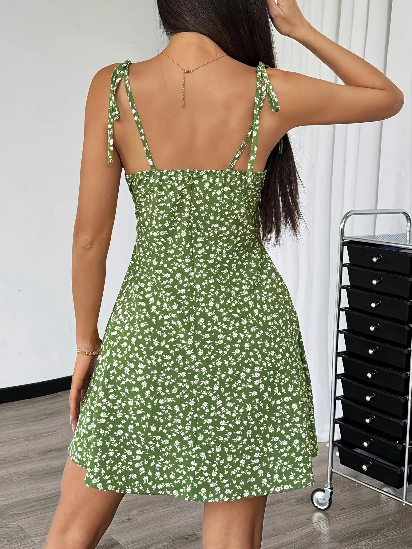 Women's Summer Floral Spaghetti Strap Beach Short Dress,Womens Dresses,Woman Clothing,Woman Clothes,Sundress,New in Dress 2025
