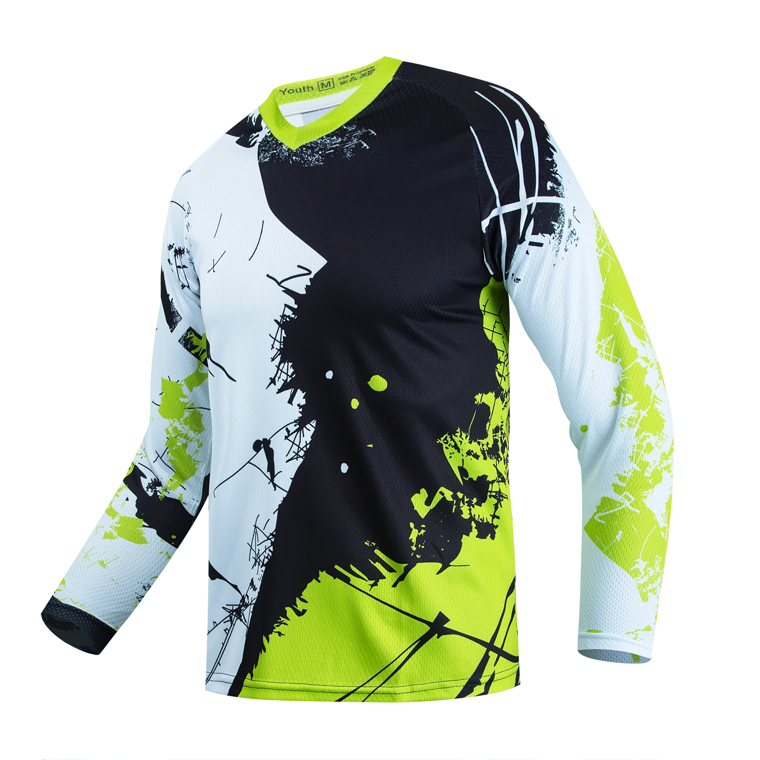 Pink Dirt Bike Shirt Kids Motocross Jersey Youth Off Road Motorcycle Shirt Girls DH mtb BMX Jersey Long Sleeve Cycling Jersey