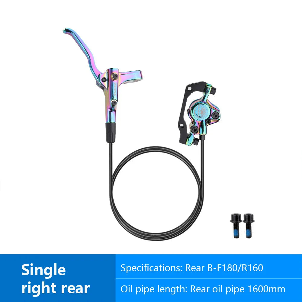MT200 Bike Hydraulic Disc Brake MTB Brake BL BR 800/1600mm Bicycle Brake 2 Piston 3 Finger Steel Lever Bike Parts Upgrade