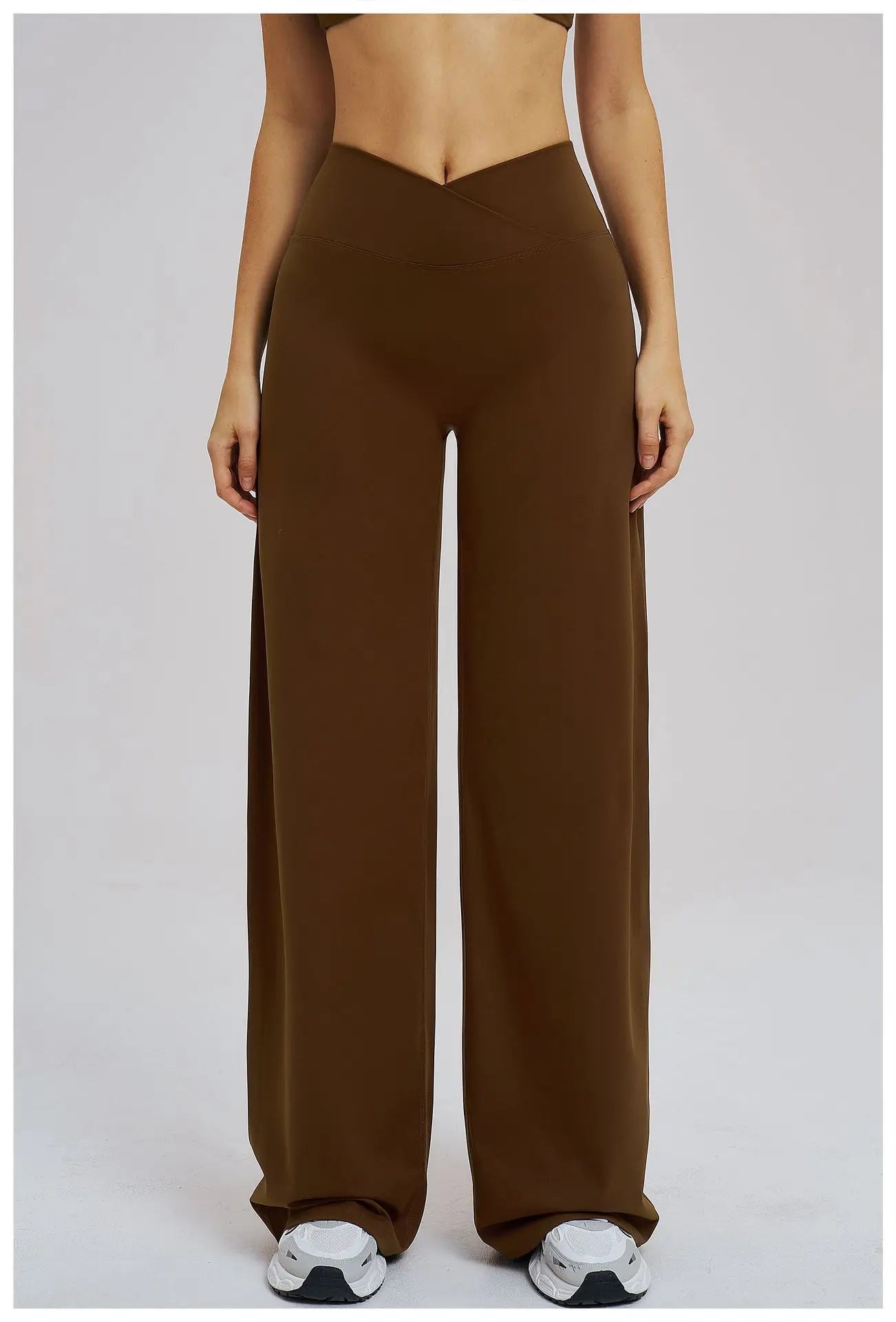 Yoga Flared Pants Women Sexy High Waist Wide Leg Pants Gym Fitness Bell Bottom Trousers Sports Flared Pants Latin Dance Trousers