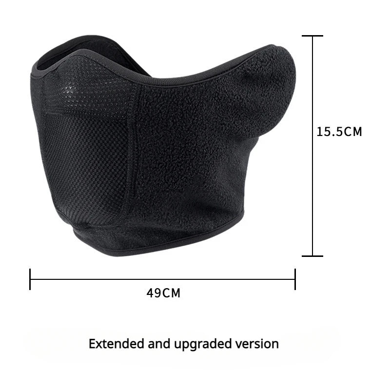 Winter Fleece motorcycle Face Mask Keep warm motocross Windproof face shield Hat Neck Warmer Helmet Balaclava Skiing Face Mask