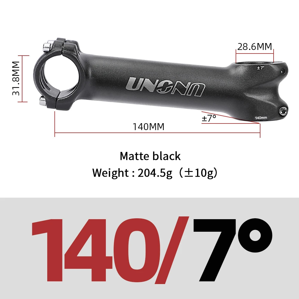 Kalloy UNO Stem 7/17 Long Bicycle Handlebar Stem 31.8mm Mtb Bike Table 140/150mm Road Power Steering Wheel Extension For Bicycl