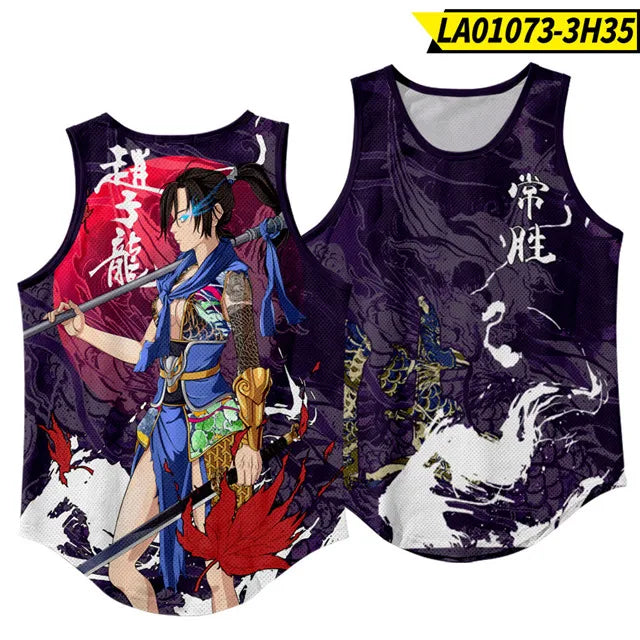 Anime Peak Costume Basketball Jersey Cosplay Uniform Vest Singlet Shirt Sleeveless Set Tank Tops