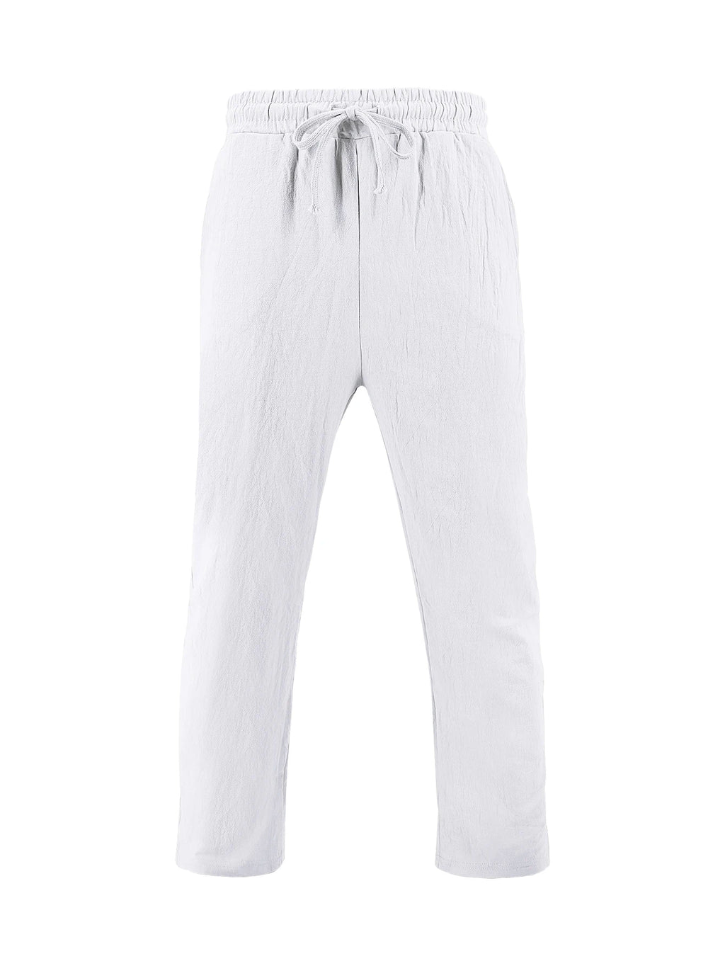 2025 New Arrival Men's Casual Tracksuit Linen Shirt and Pants Set Breathable Summer Outfits for Beach and Daily Wear