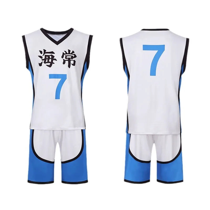 Kuroko No Basuke Basketball Shutoku School Midorima Shintaro Uniform School Jersey Top Shorts Cosplay Costumes Men Sports Wear