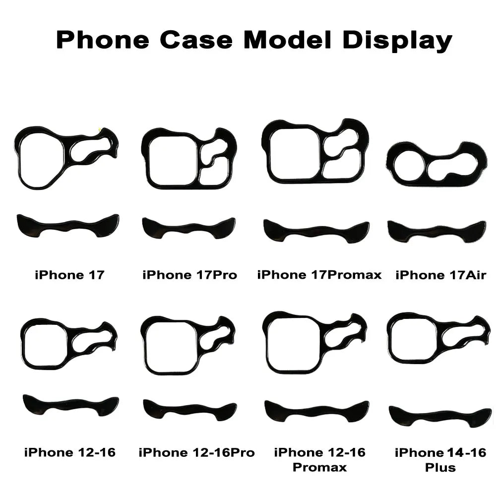lrregular Metal Bumper Phone Case For IPhone Air 13 14 15 16 17 Pro Max Plus Lens Film Protection Bare Aluminum Shockproof Cover