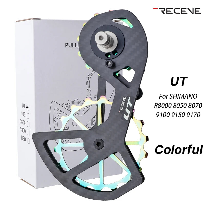 RECEVE Bicycle Derailleur Groupset Road Bike Rear Derailleur Pulley Ceramic Jockey Wheel Carbon Cycling R5800 R6800 R7000 R8000