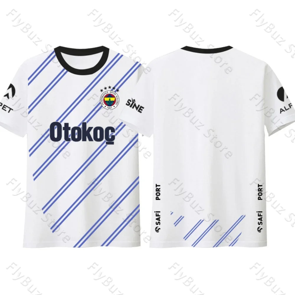 New Fashion Street Breathable Quick-Drying Training Jersey T-Shirt Fenerbahce Fan Jersey Children's Size And Adult Size